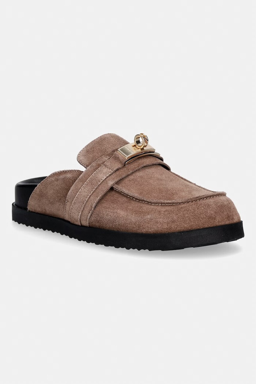 Nokwol šľapky dámske semišové Tammy Mushroom Suede