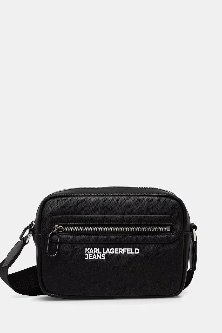 Karl Lagerfeld Jeans vrecko pánske z imitácie kože