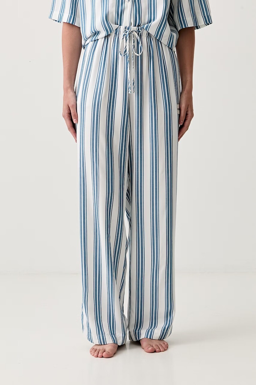 HUGO pyžamové nohavice dámske z viskózy RESORT PANTS
