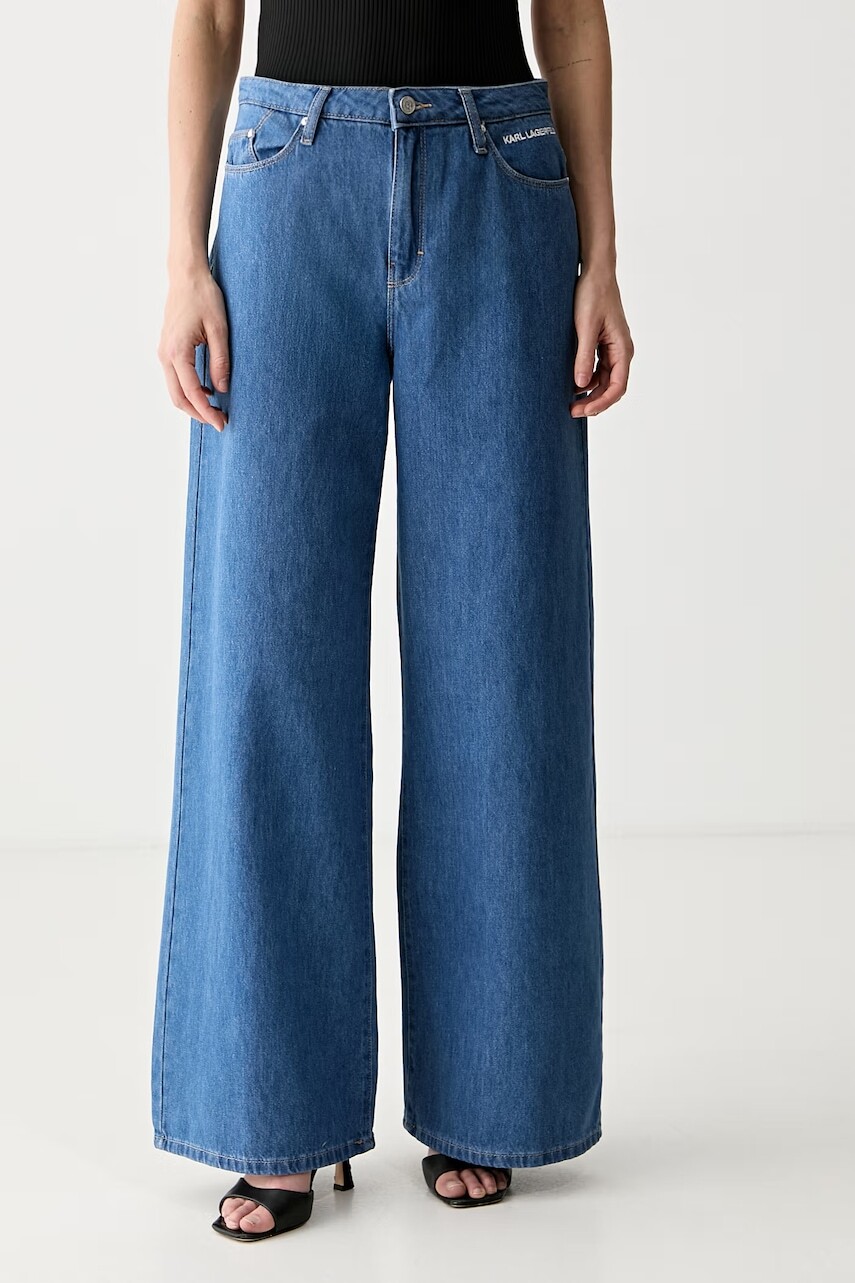Karl Lagerfeld rifle wide leg dámske IKON