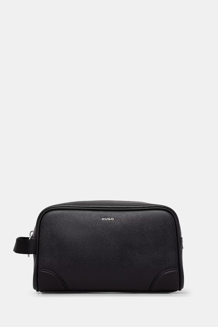 HUGO cestovná kozmetická taška pánska z imitácie kože GO-BAG WASHBAG