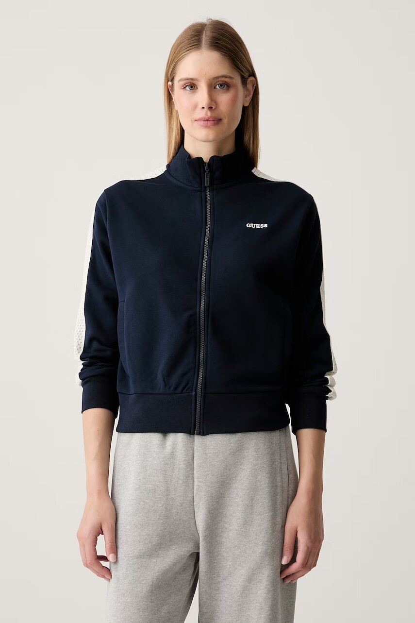 Guess mikina na zips dámska s bavlnou PHOEBE