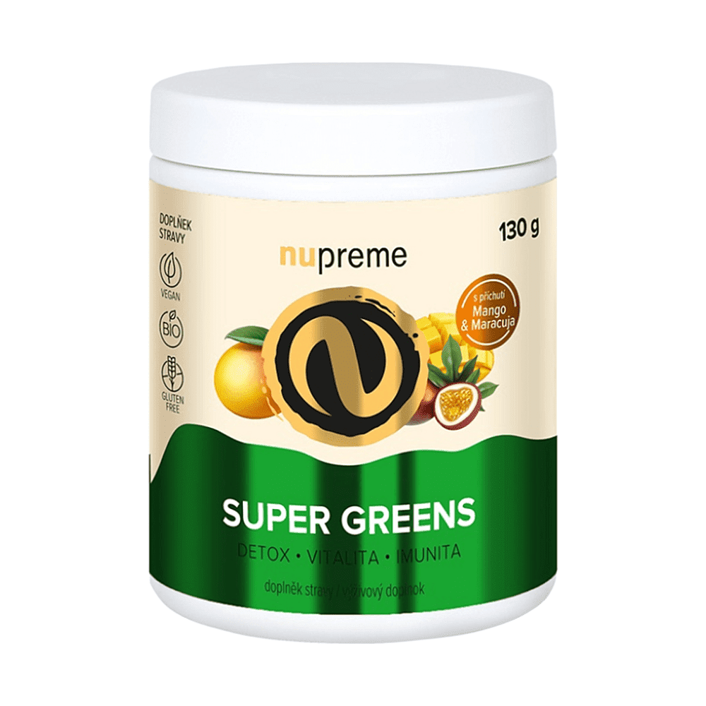 NUPREME Super greens mango&maracuja BIO 130 g