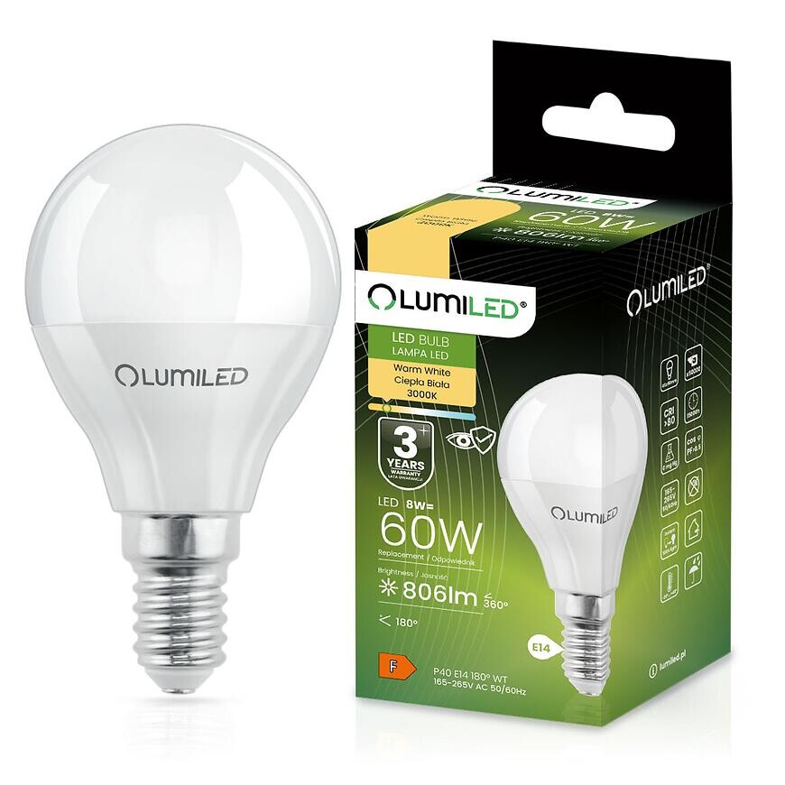 Žiarovka LED 8W E14 806LM CB