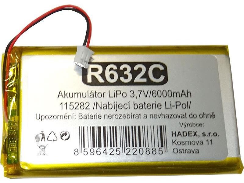 Nabíjacia LiPo batéria 3,7V/ 6000mAh 115282 HADEX
