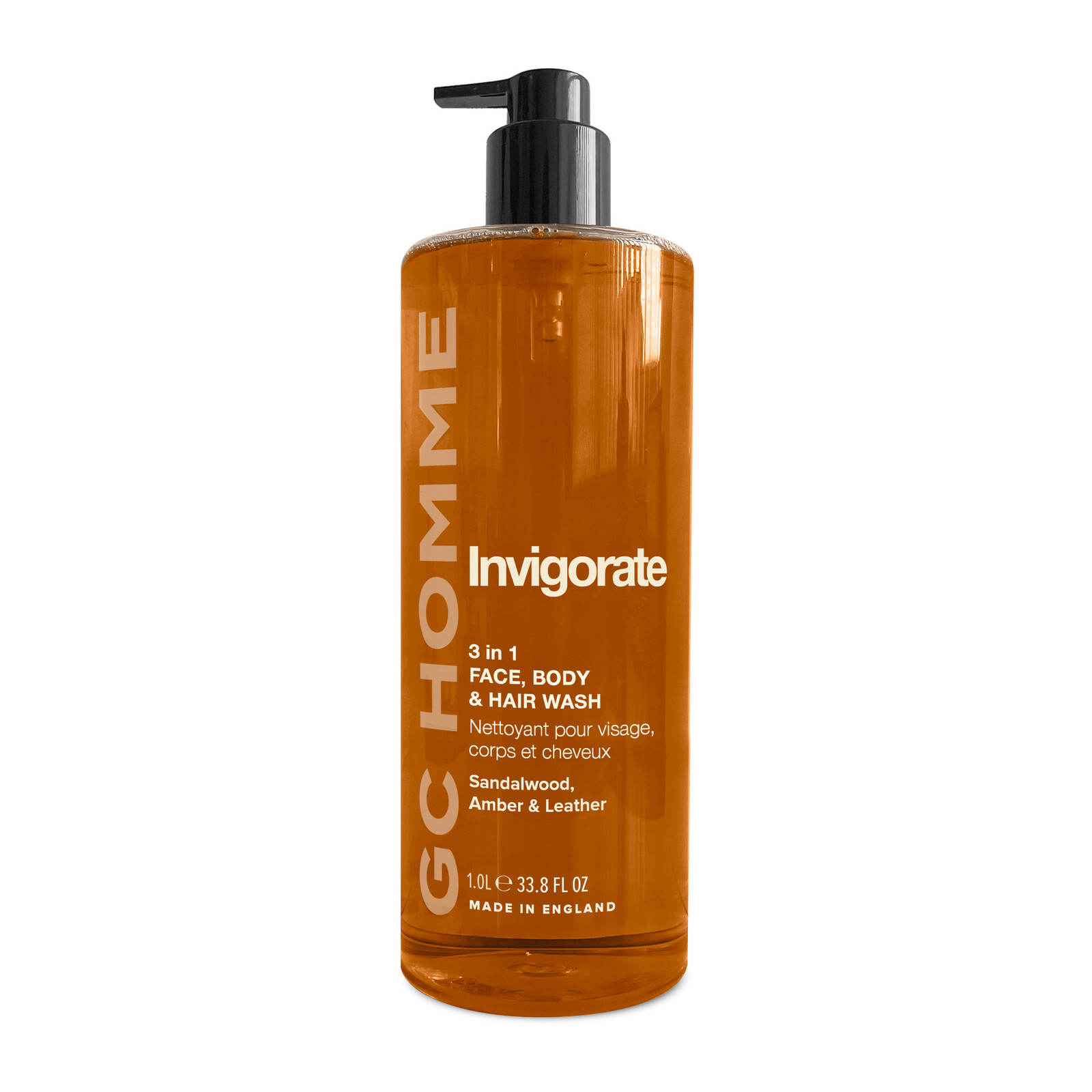 Grace Cole Posilňujúci umývací gél 3v1 Santal, Jantár & Koža 1000 ml