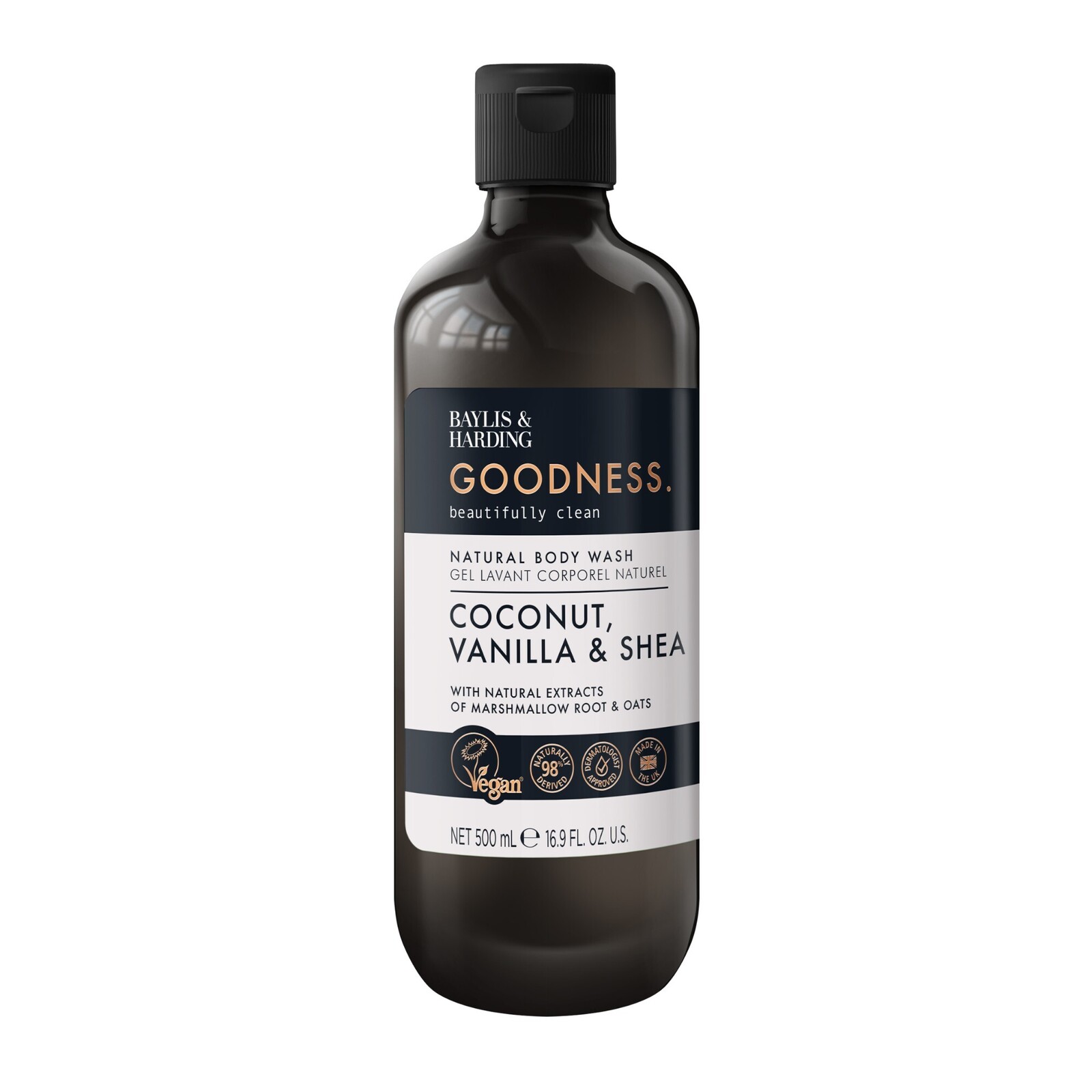 Baylis & Harding Telové mydlo Goodness Kokos, Vanilka & Shea Body Wash 500 ml