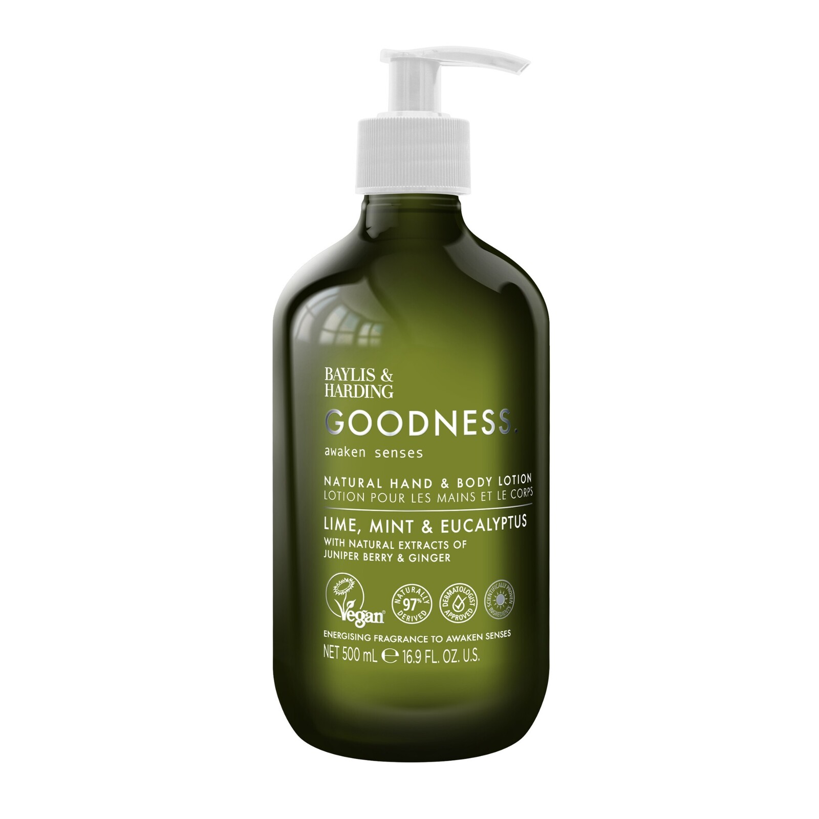Baylis & Harding Telové mlieko Goodness Awaken Limetka, Mäta & Eukalyptus 500 ml