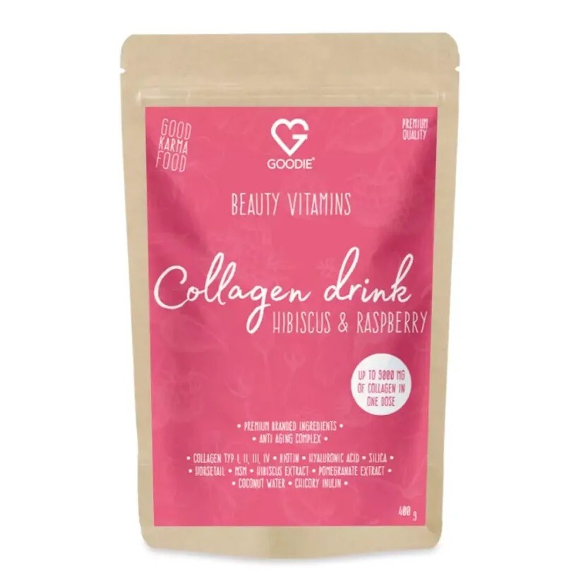 Goodie Kolagén drink Beauty vitamins - Hibiscus-Raspberry 400 g
