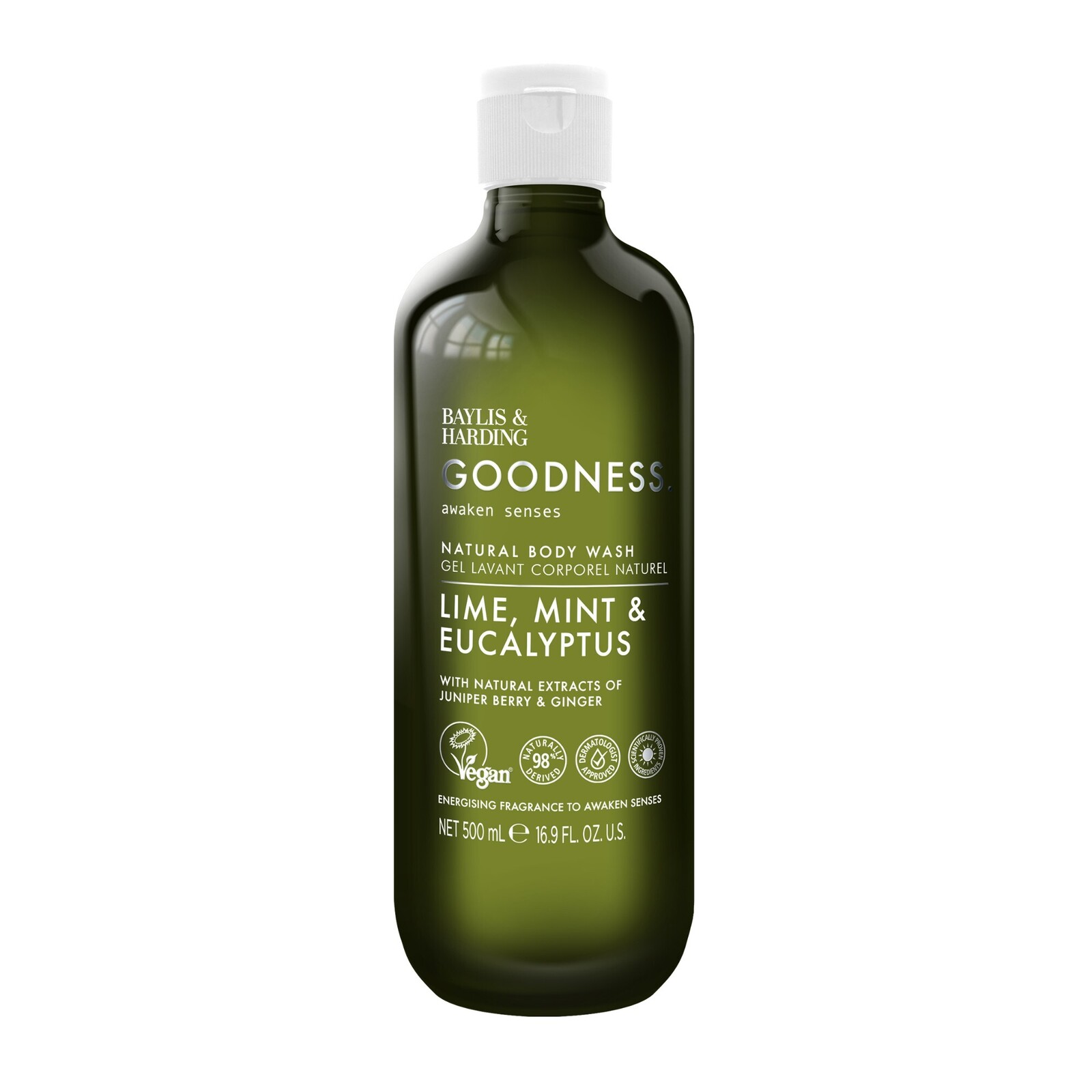 Baylis & Harding Sprchový gél Goodness Awaken Limetka, Mäta & Eukalyptus 500 ml