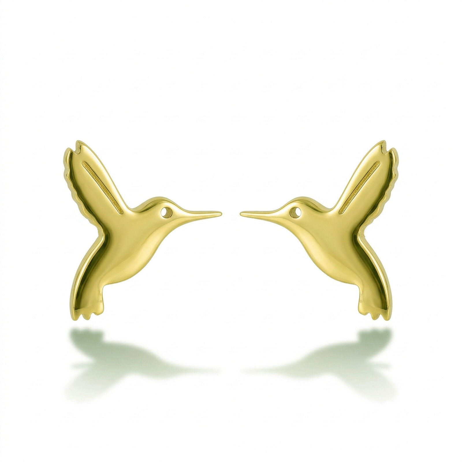 Emily Westwood Originálne pozlátené náušnice Kolibrík EWE260590G
