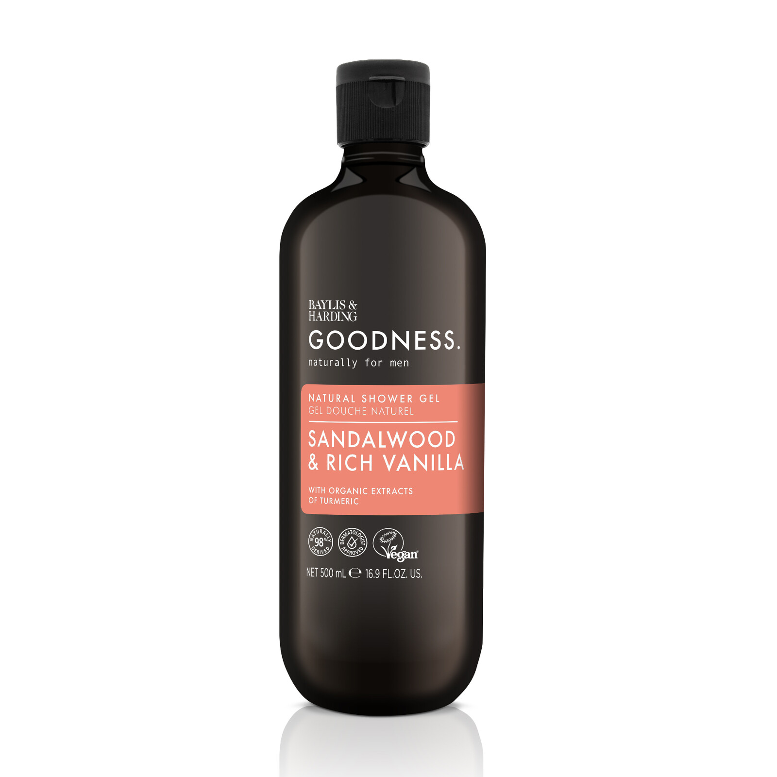 Baylis & Harding Pánsky sprchový gél Goodness Mens Santalové drevo & Vanilka 500 ml