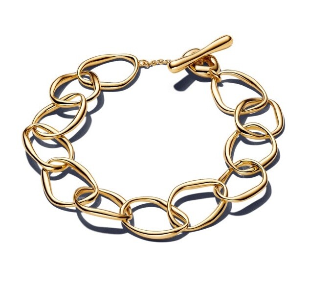 Pandora Originálny pozlátený náramok Shine Essence 563864C00 22 cm