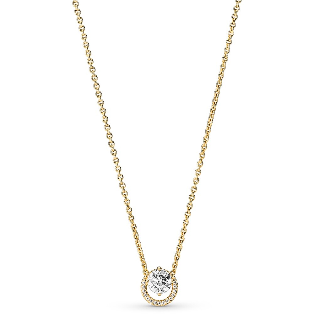 Pandora Pozlátený náhrdelník so zirkónmi Shine Timeless 361174C01-45