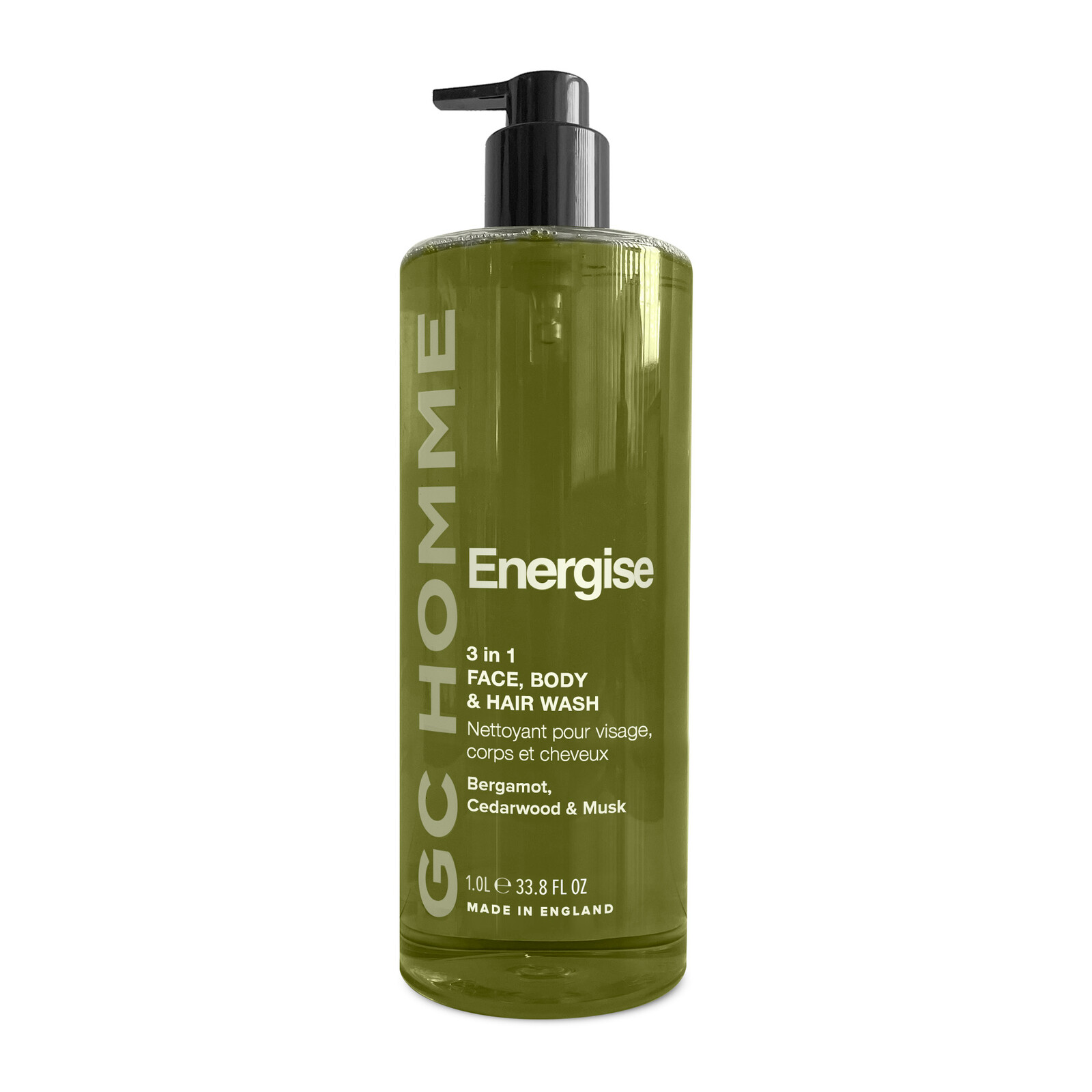 Grace Cole Umývací gél 3v1 Bergamot, Céder & Mošus 1000 ml