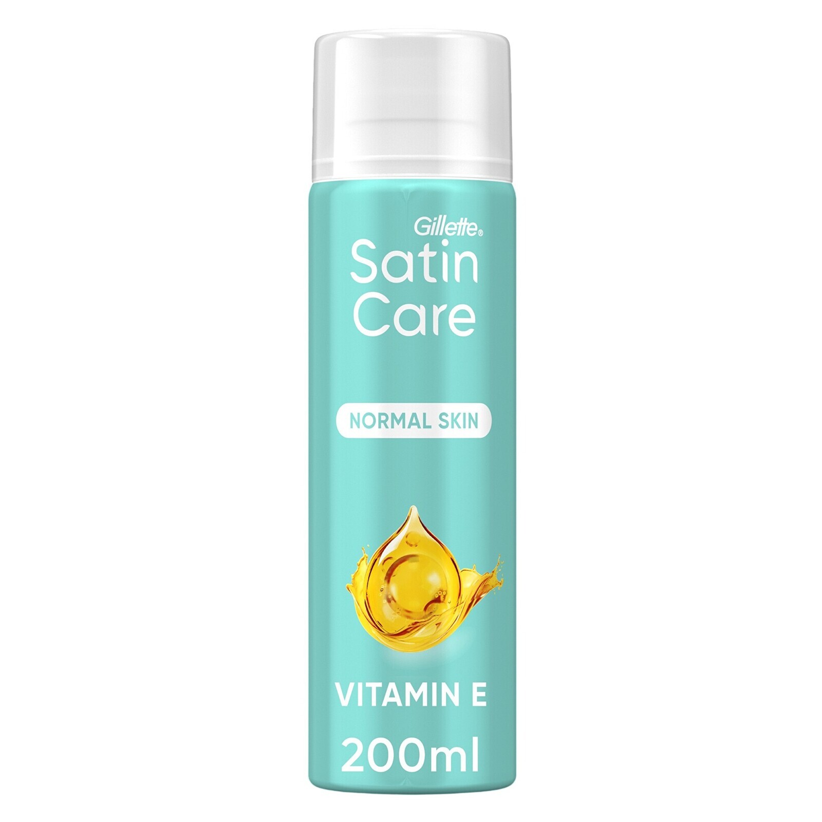 Gillette Gél na holenie Satin Care Vitamín E Shave Gél 200 ml
