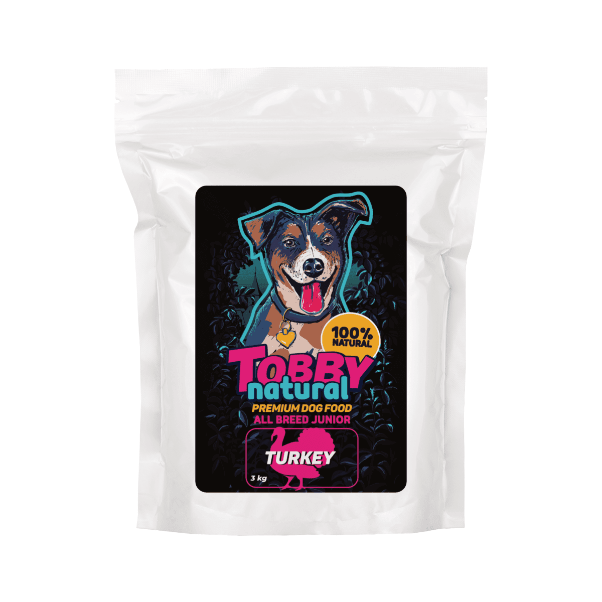 Tobby Natural Dog Junior Turkey - 3kg