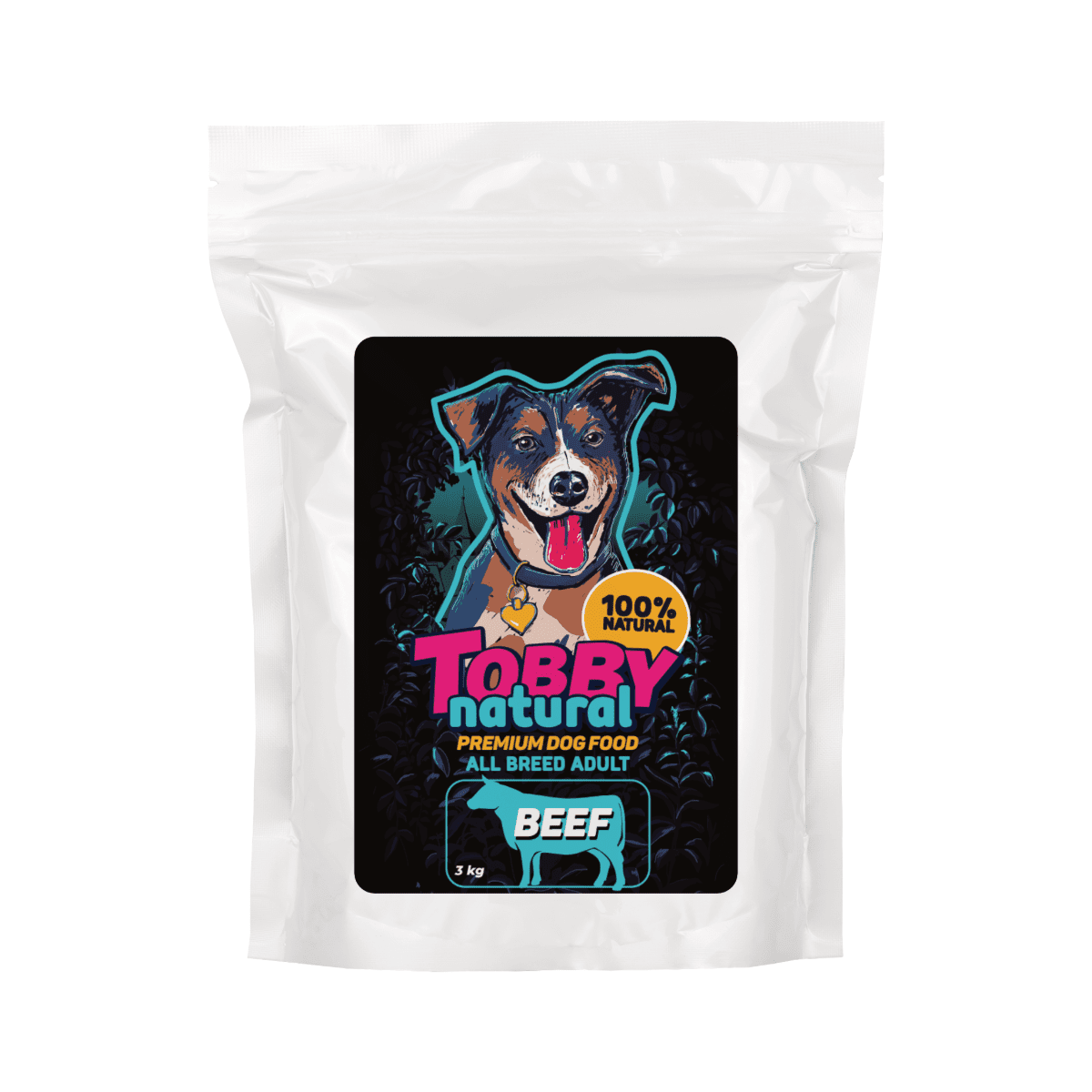 Tobby Natural Adult Dog Beef - 3kg