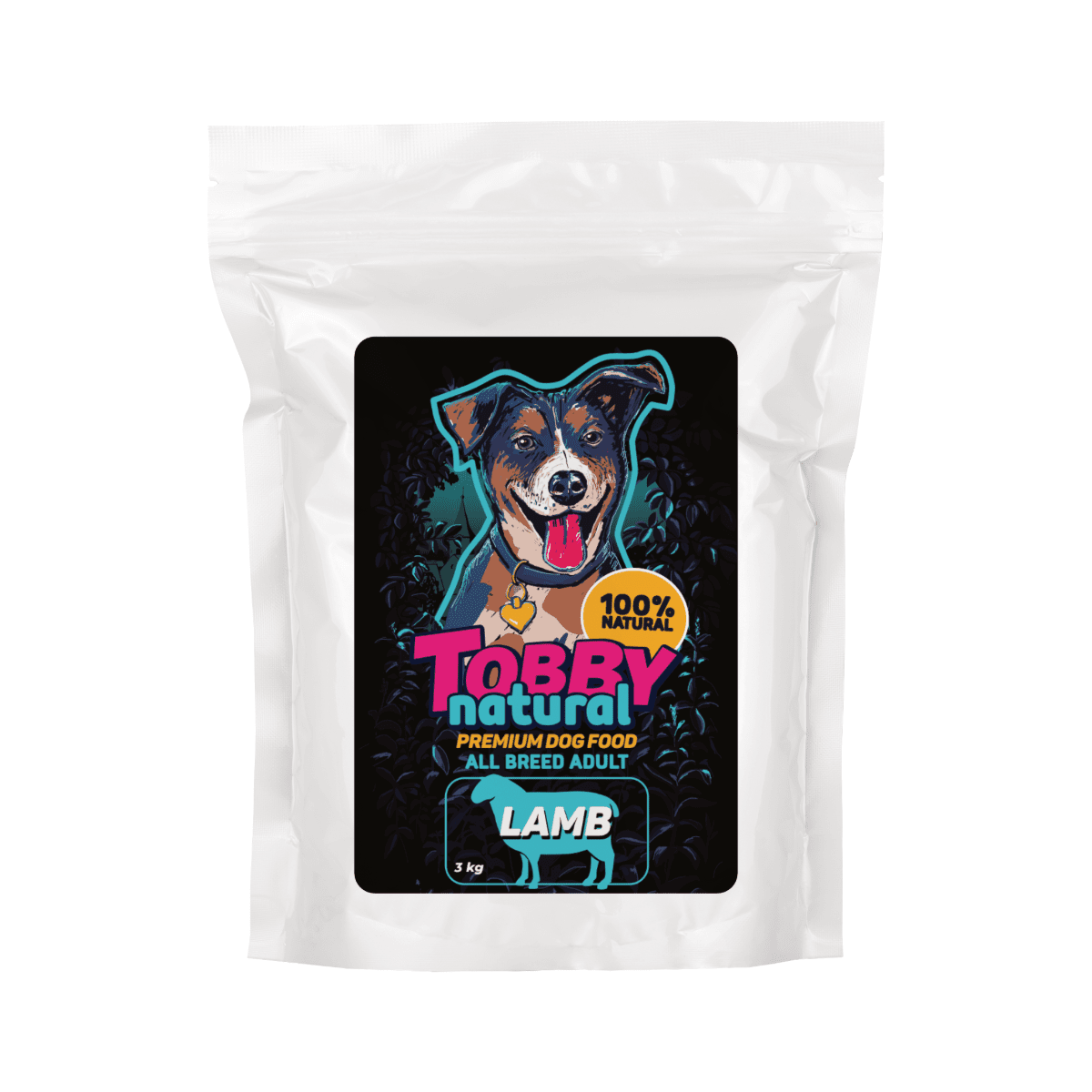 Tobby Natural Adult Dog Lamb - 3kg