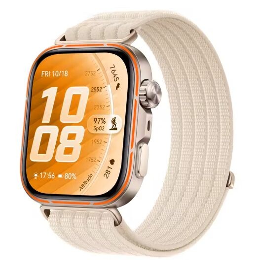 eses Nylonový remienok pre Huawei Watch Fit 3, 4, 4 Pro, 5 a 5 Pro - Béžový