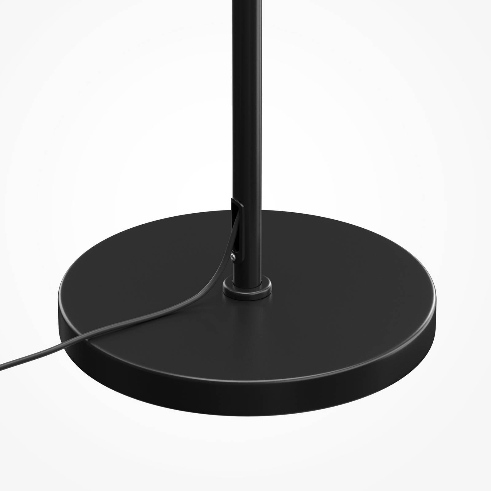 Stojacia lampa Dallas, čierna/čierna, výška 150 cm, 6-pl. stmievač
