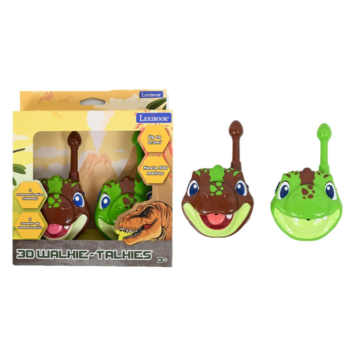 Lexibook 3D vysielačky Dinosaurus s dosahom 500 m