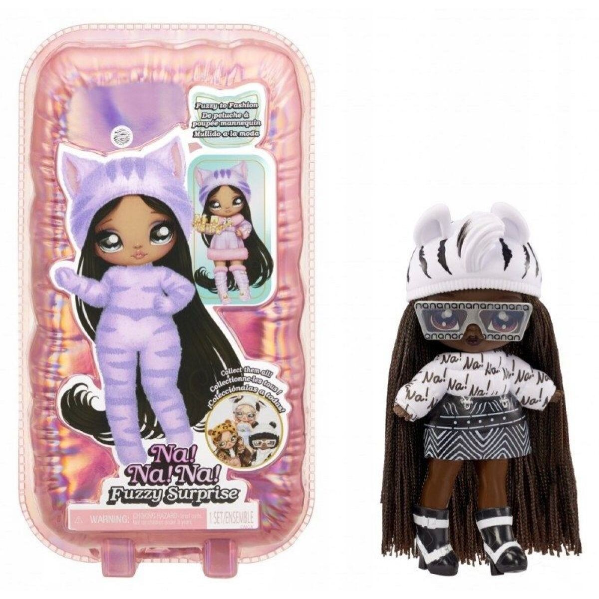 MGA Na! Na! Na! Surprise Fuzzy bábika Zebra Girl