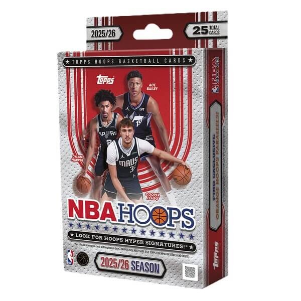 Topps 2025-2026 NBA karty Topps Hoops Basketball - Hanger Box