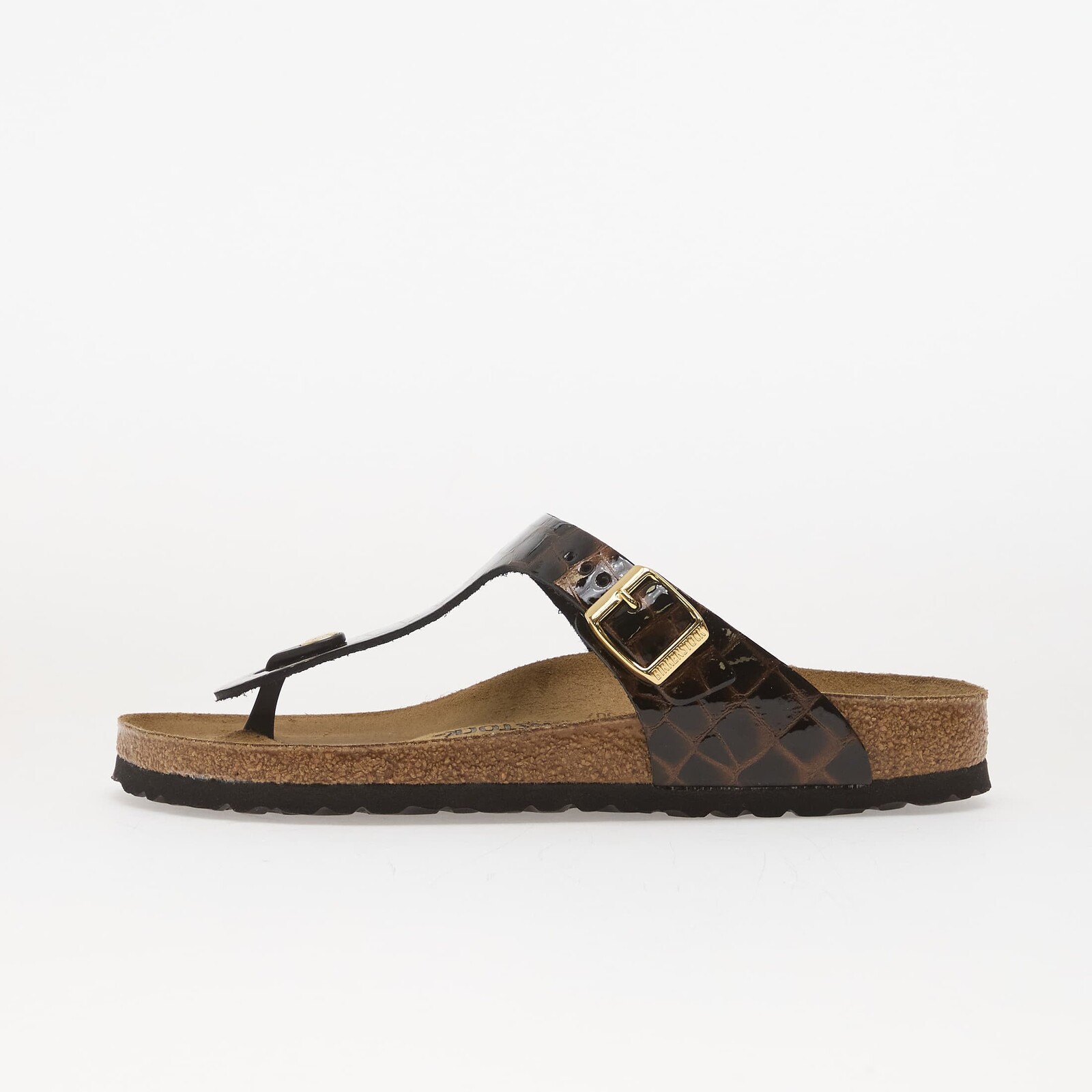 Tenisky Birkenstock Gizeh LEN Emboss Leather Black EUR 39