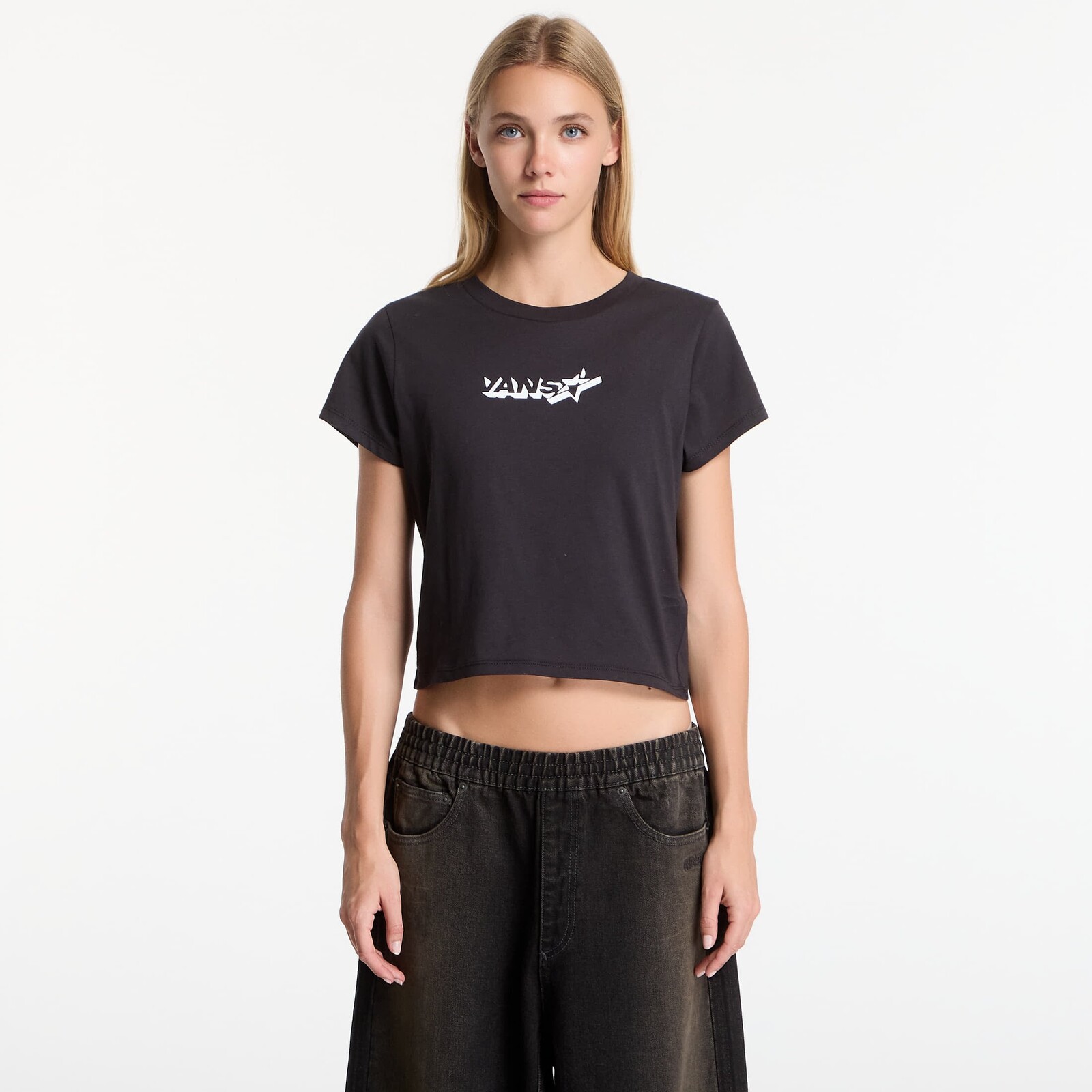 Tričko Vans Antares Ss Baby Tee Black M