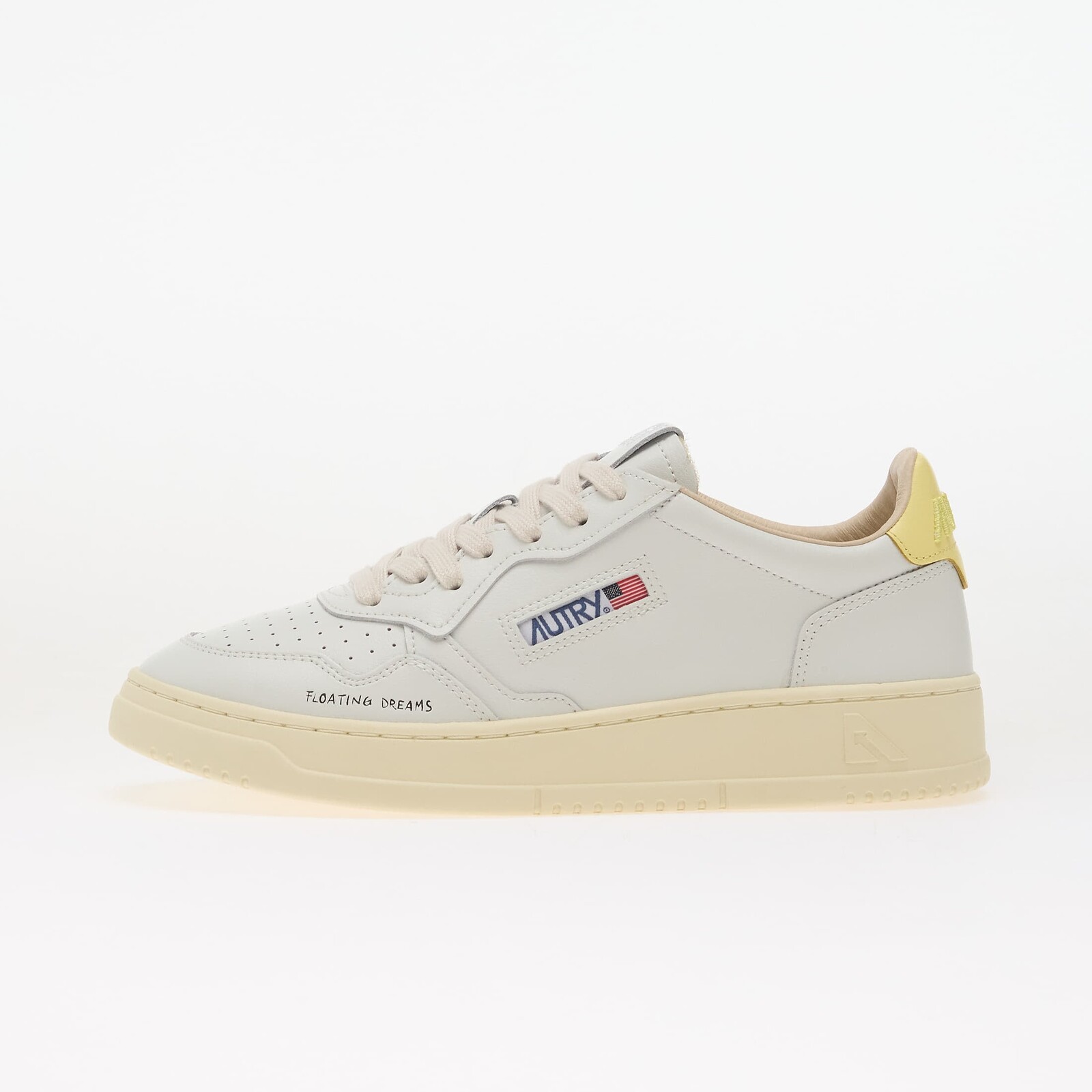 Tenisky Autry Medalist Low Man White/ Lemon EUR 42
