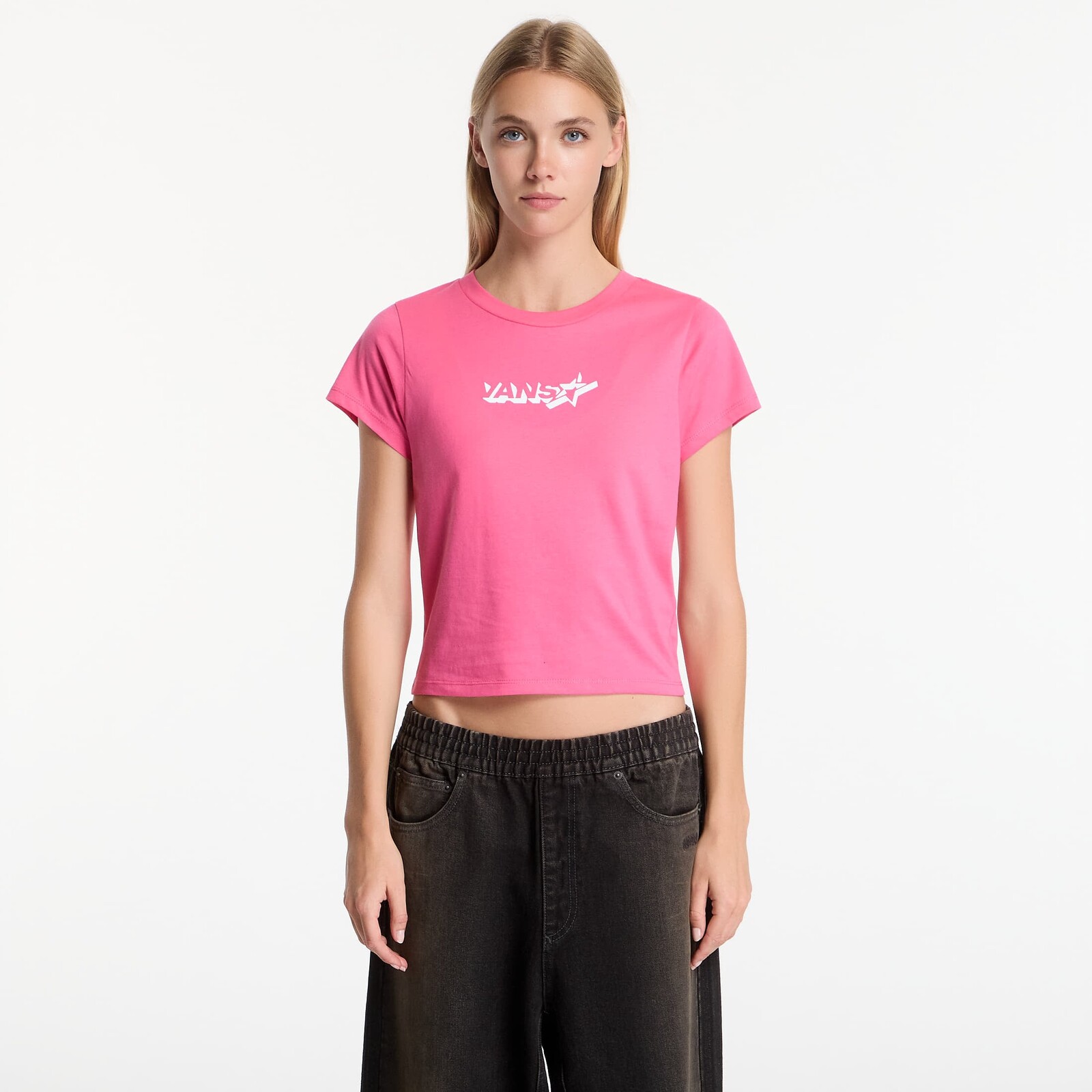 Tričko Vans Antares Ss Baby Tee Pink Velvet L