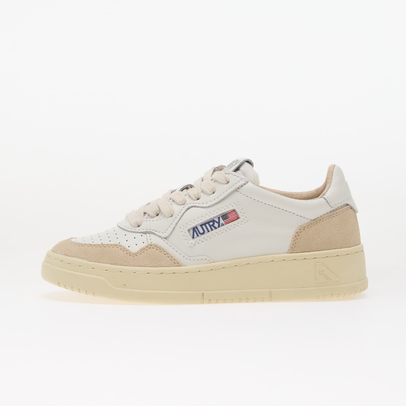 Tenisky Autry Medalist Low Wom White Leather/ Beige Suede EUR 36