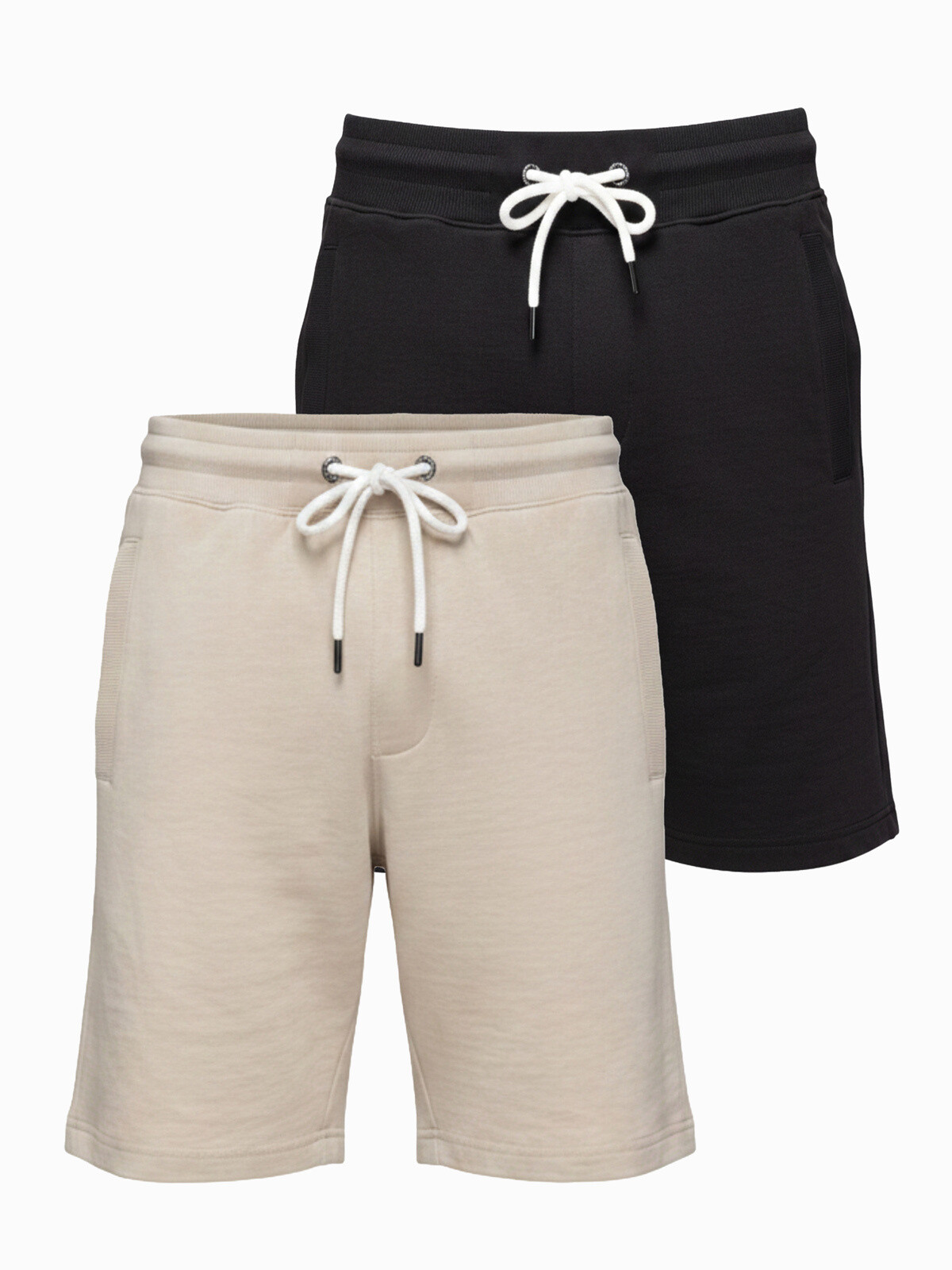 Ombre Set of two men's basic sweat shorts
