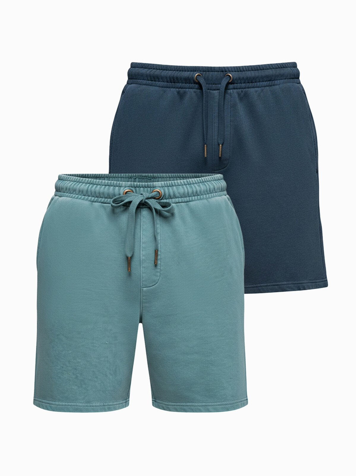 Ombre Set of two men's relaxed fit sweat shorts