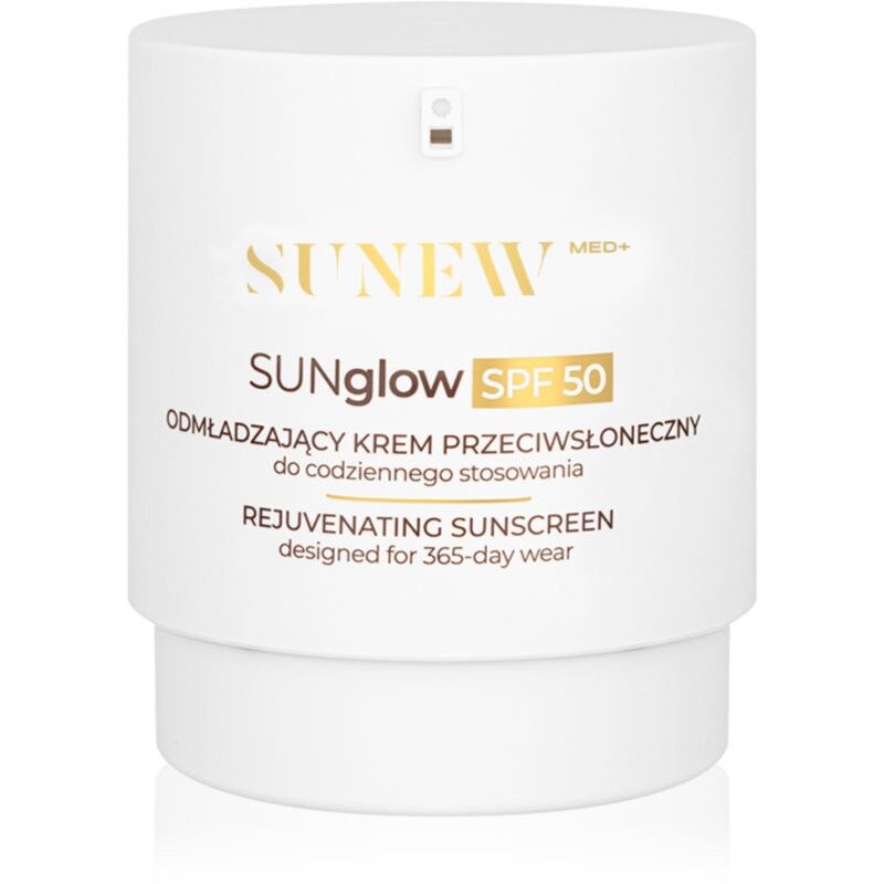 SUNEWMED+ SUNglow Anti-Aging Face Sunscreen SPF 50 opaľovací krém s omladzujúcim účinkom SPF 50 50 ml
