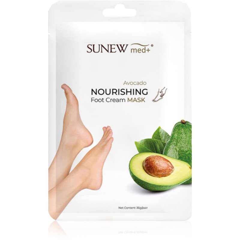 SUNEWMED+ Moisturising Foot Mask with Avocado Oil hydratačné ponožky na chodidlá 1 pár
