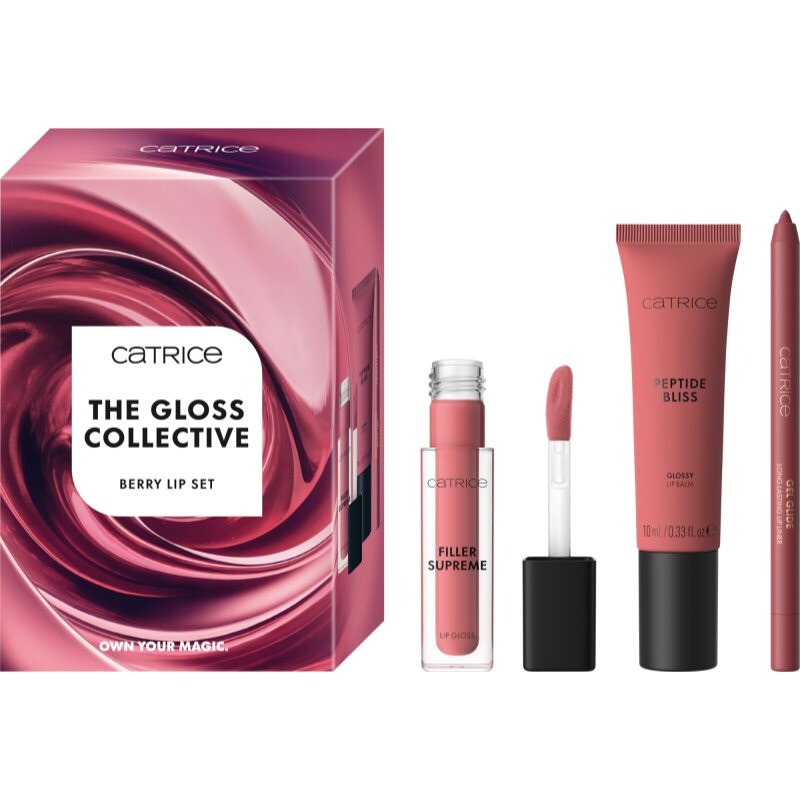 Catrice The Gloss Collective Berry Lip Set sada na pery odtieň 01 Gloss The Line!
