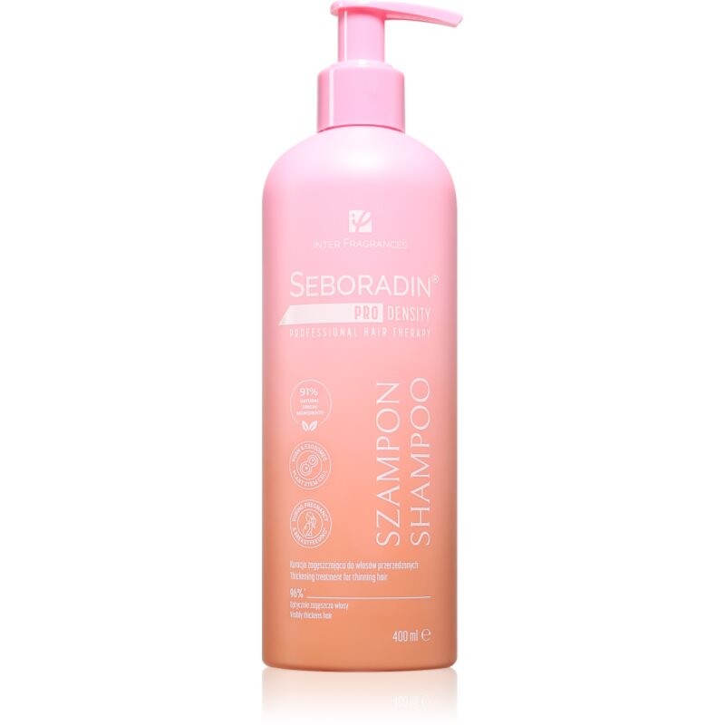 Seboradin PRO DENSITY Thickening Shampoo zhusťujúci šampón pre rednúce vlasy 400 ml