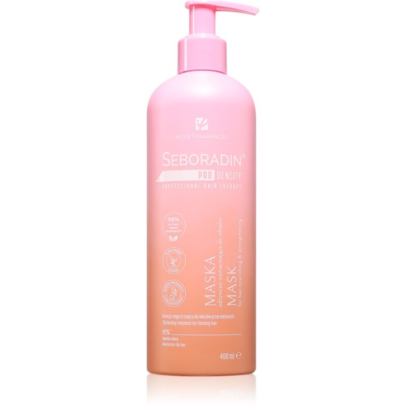 Seboradin PRO DENSITY Nourishing Mask vyživujúca maska pre rednúce vlasy 400 ml