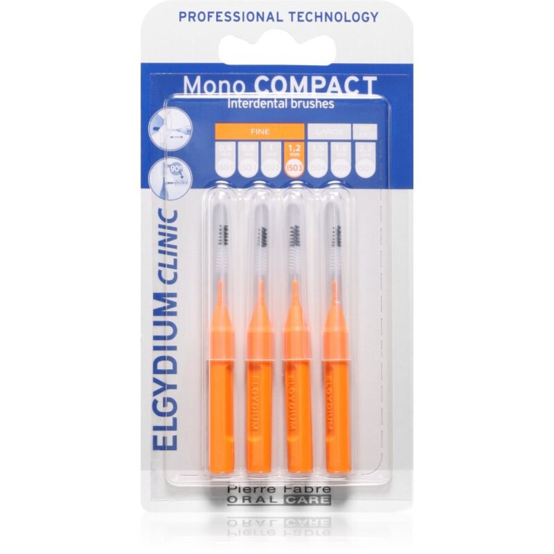 Elgydium Mono Compact medzizubná kefka Orange 4 ks