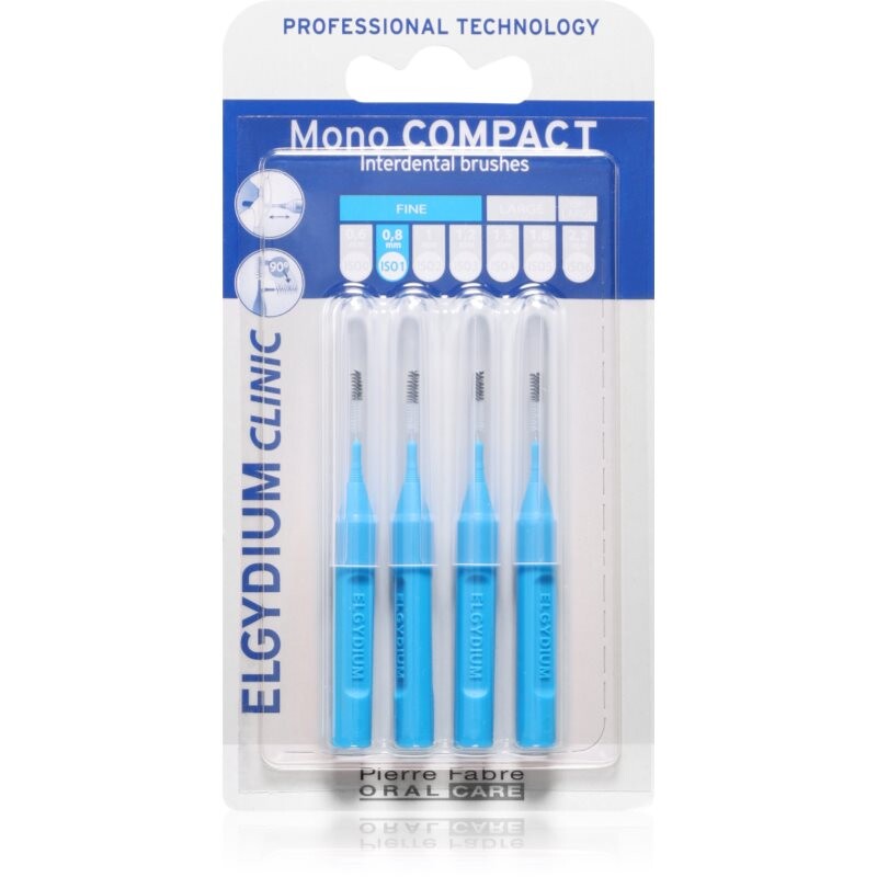 Elgydium Mono Compact medzizubné kefky Blue 4 ks