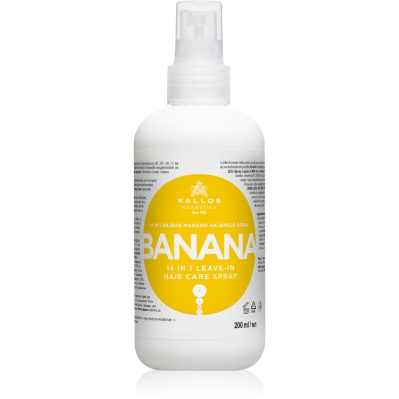 Kallos KJMN Professional Banana bezoplachový sprej na vlasy 200 ml