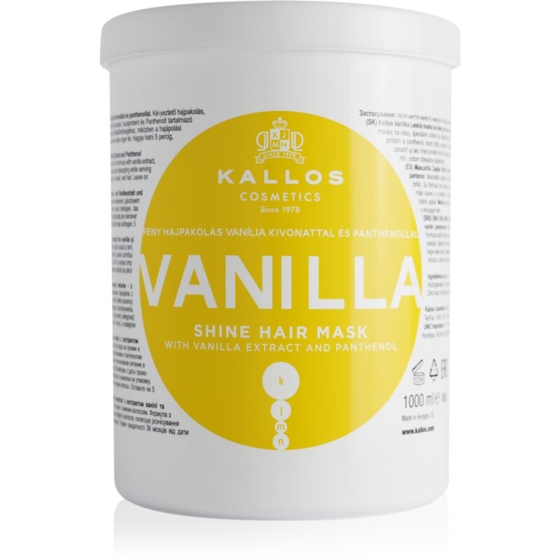 Kallos KJMN Professional Vanilla revitalizačná maska na vlasy 1000 ml