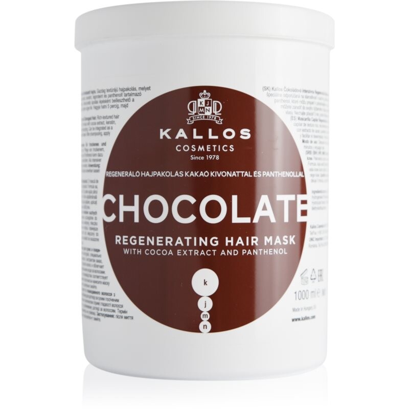 Kallos KJMN Professional Chocolate regeneračná maska na vlasy 1000 ml