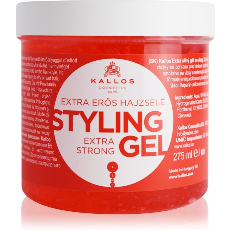 Kallos KJMN Extra Strong Styling Gel extra silný gél na vlasy 275 ml