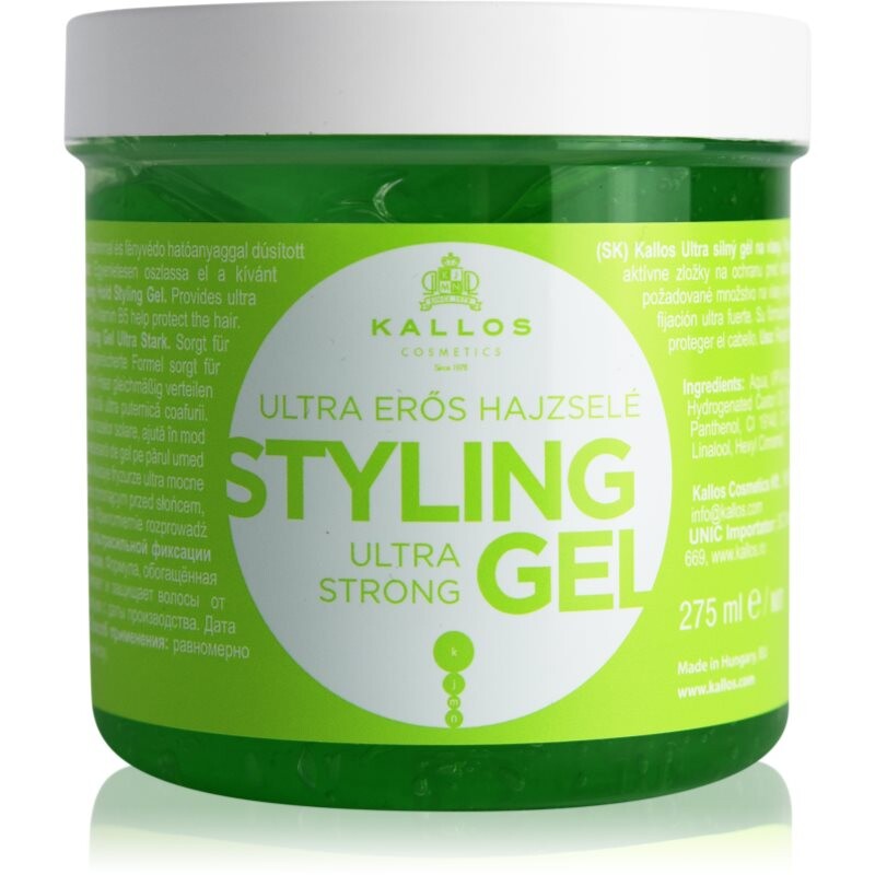 Kallos KJMN Ultra Strong Styling Gel extra silný gél na vlasy 275 ml