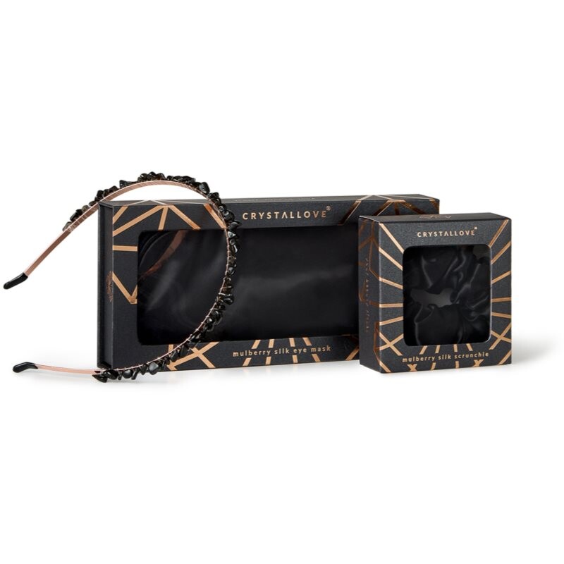 Crystallove Black Silk Set sada na noc