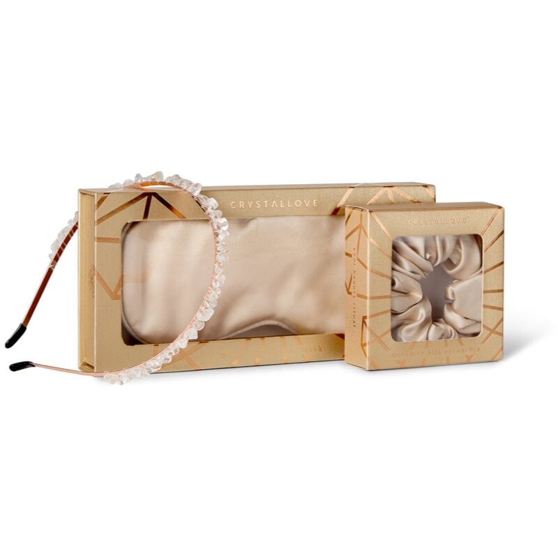 Crystallove Gold Silk Set darčeková sada na vlasy
