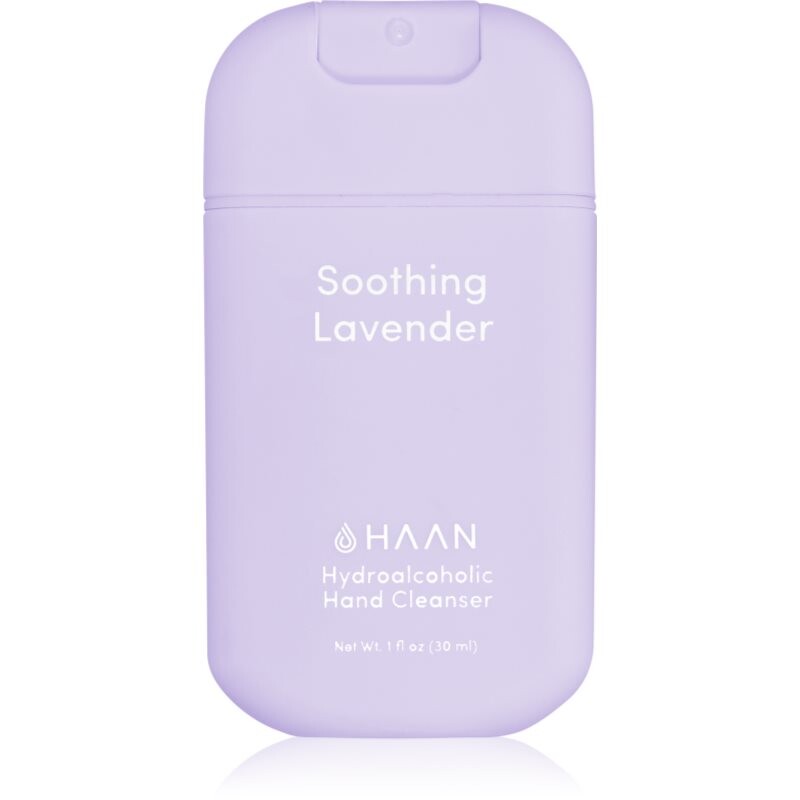HAAN Hand Care Soothing Lavander čistiaci sprej na ruky s antibakteriálnou prísadou 30 ml